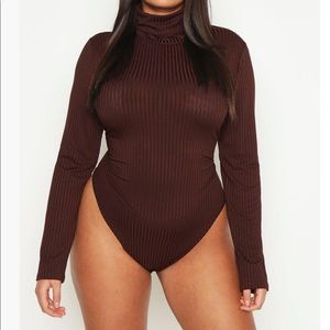 Ribbed jersey body one piece/ body suit